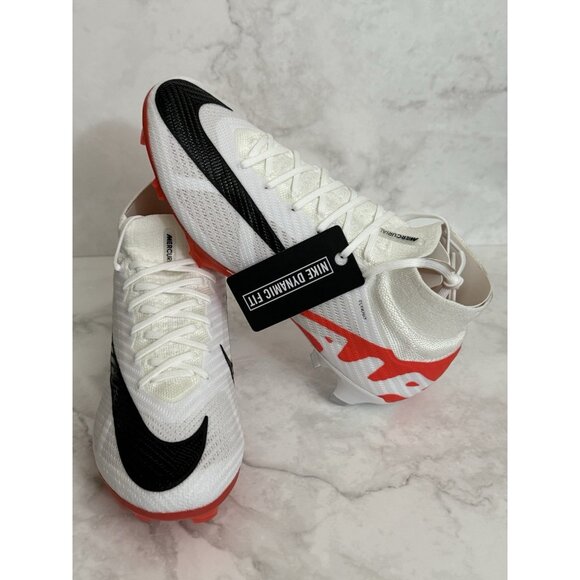 Nike Zoom Superfly 9 Elite FG Soccer Cleats White Red DJ4977-600 Men Sizes main image 5